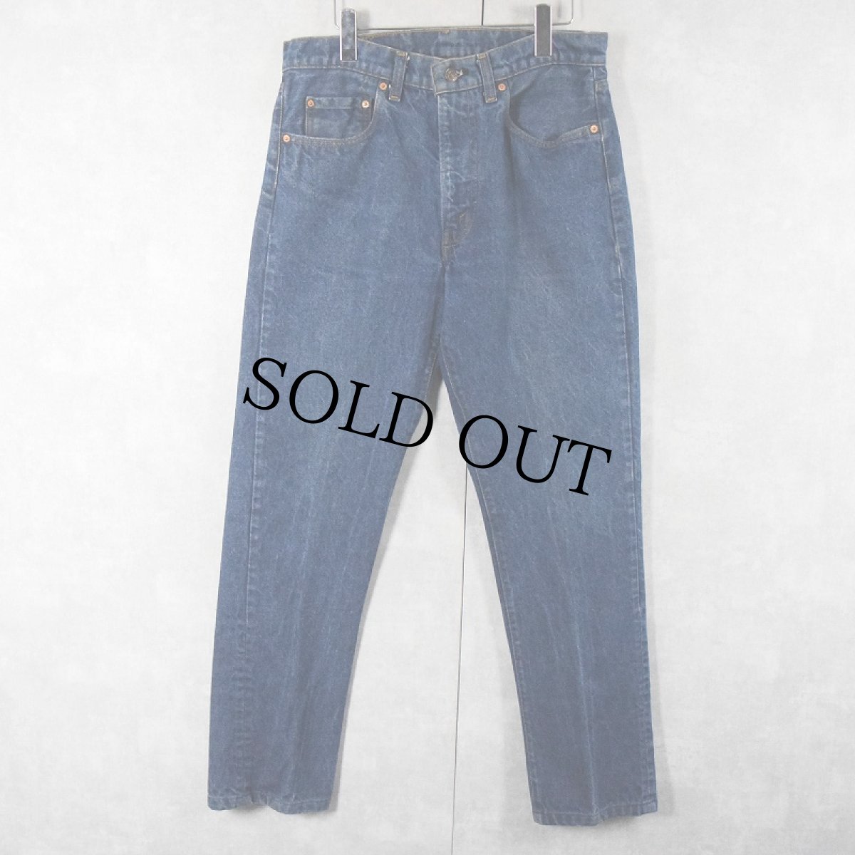画像1: 80's Levi's 505 黒カン デニムパンツ W32 (1)