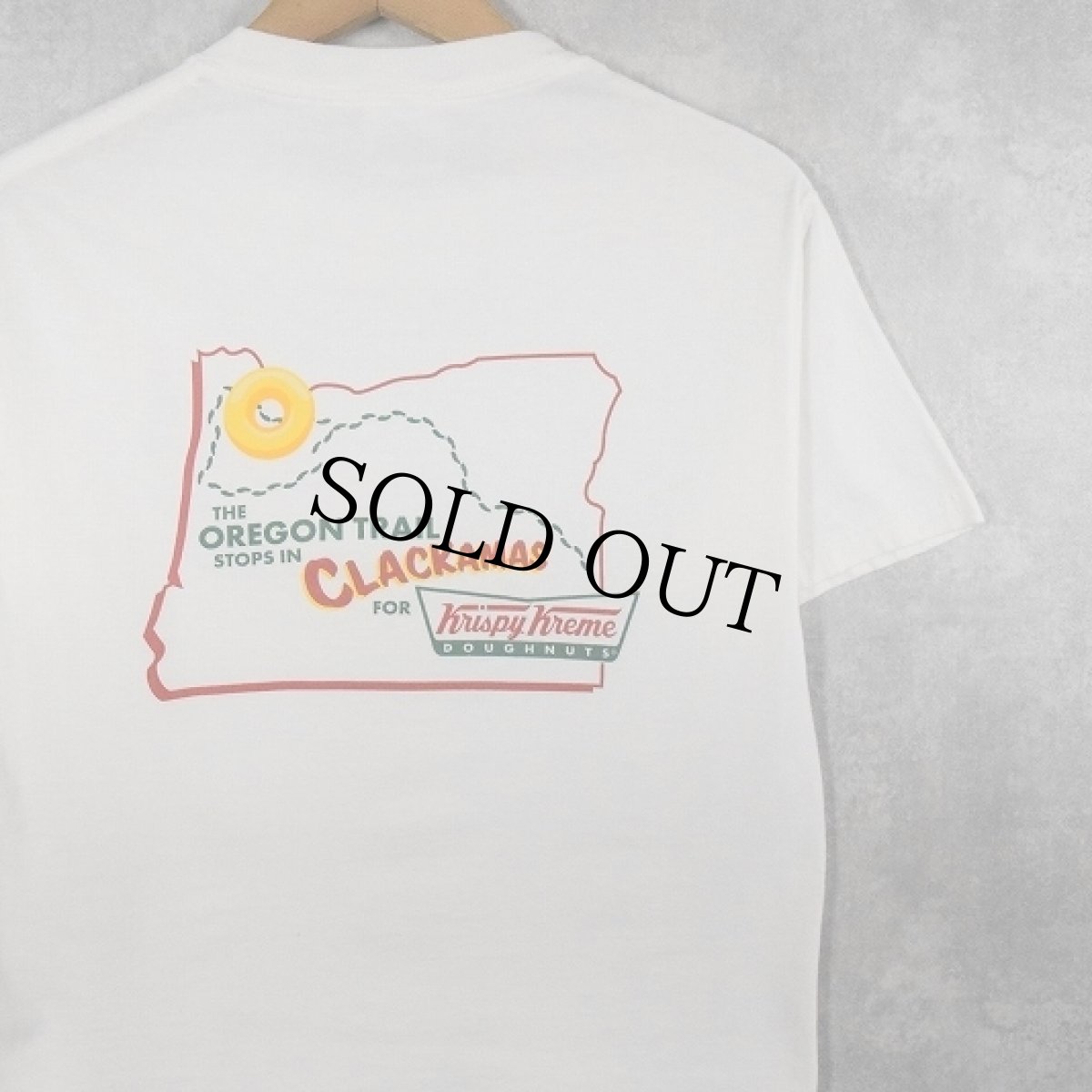 画像1: Krispy Kreme Doughnuts ドーナツショップ プリントTシャツ S (1)