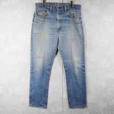 画像1: 80's Levi's 505 黒カン デニムパンツ W35 (1)