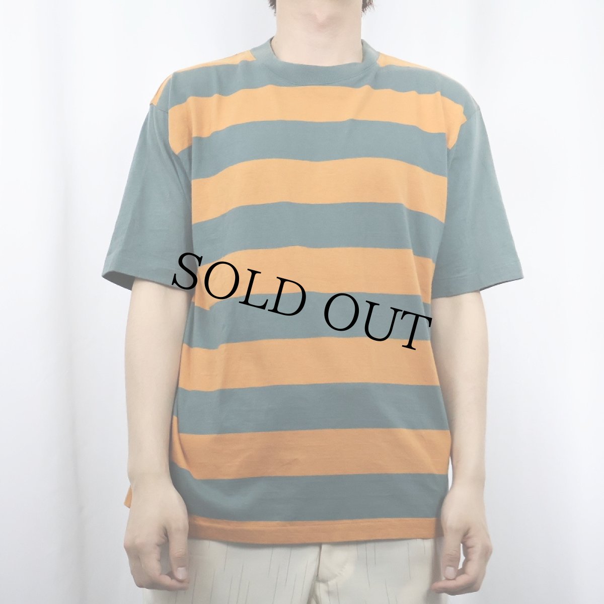 画像2: 90's GAP ボーダー柄Tシャツ S (2)