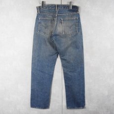 画像2: 60's LEVI'S 551ZXX BIGE "ギャラ入り&オフセット" 紙パッチ デニムパンツ W30 (2)