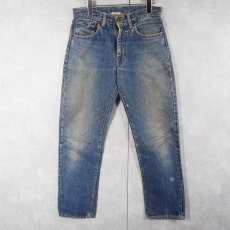 画像1: 60's LEVI'S 551ZXX BIGE "ギャラ入り&オフセット" 紙パッチ デニムパンツ W30 (1)