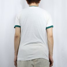 画像3: 70's Champion バータグ USA製 "SNOOPY" キャラクタープリント リンガーTシャツ L (3)