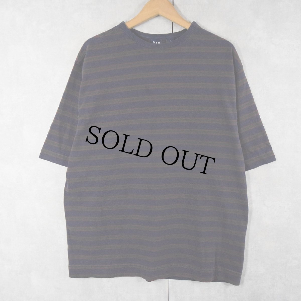 画像1: 90's GAP USA製 ボーダー柄Tシャツ L (1)