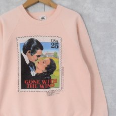 画像1: 90's GONE WITH THE WIND USA製 映画プリントラグランスウェット L (1)