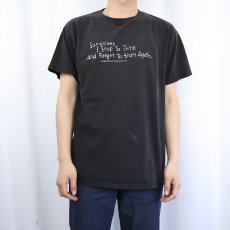 画像2: 90's DELTA USA製 ”Sometimes I Stop..." プリントTシャツ BLACK M (2)