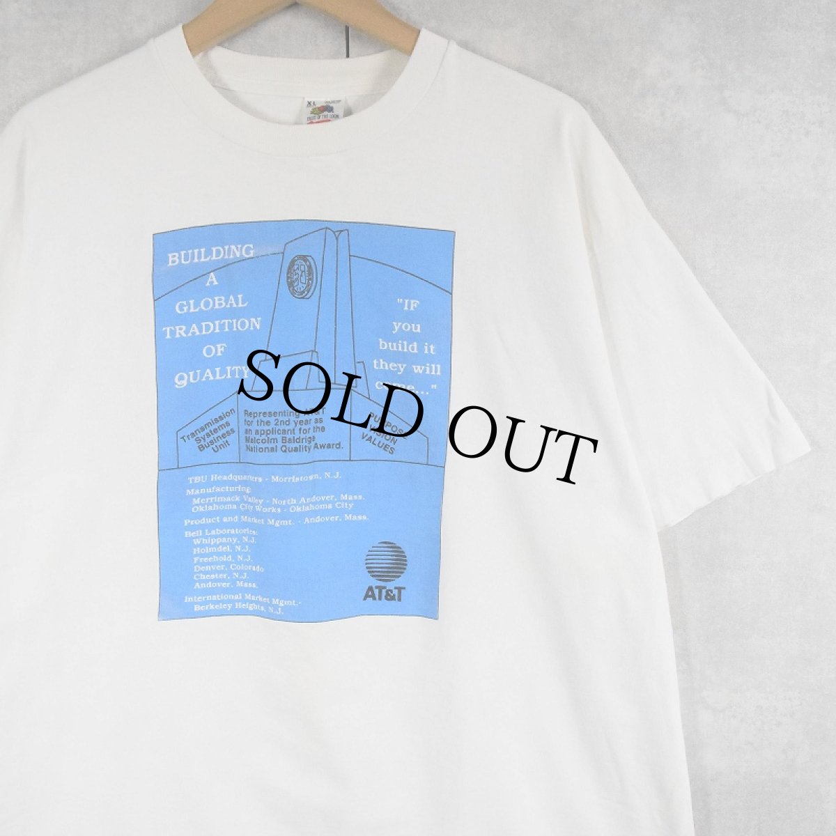 画像1: 90's AT&T USA製 IT企業プリントTシャツ XL (1)