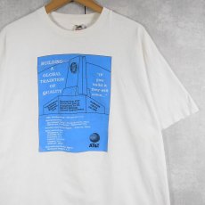 画像1: 90's AT&T USA製 IT企業プリントTシャツ XL (1)