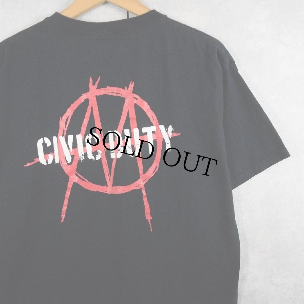 画像2: 90〜2000's MINISTRY "CIVIC DUTY" インダストリアルメタルバンドTシャツ BLACK L (2)