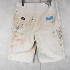 画像2: Dickies ペンキペイント ペインターショーツ W33 (2)