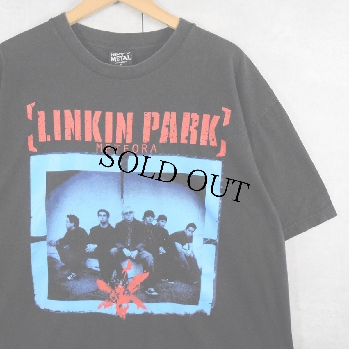 画像1: 2000's LINKIN PARK "METEORA" ロックバンドアルバムTシャツ BLACK XL (1)