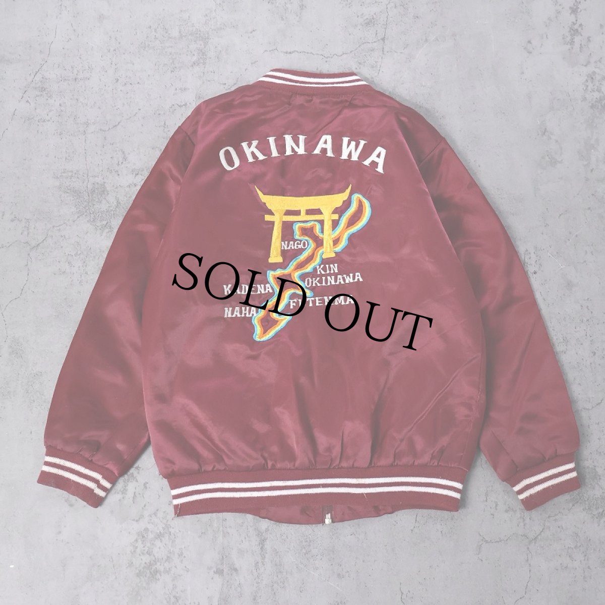 画像1: 【SALE】80's "OKINAWA JAPAN" スーベニアジャケット YOUTH SIZE (1)