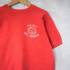 画像1: 60's Velva Sheen "CAMP ST. JOSEPH" 半袖ラグランスウェット L (1)