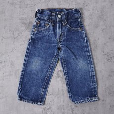 画像1: 60〜70's LEVI'S 302 BIGE デニムパンツ KIDS SIZE (1)