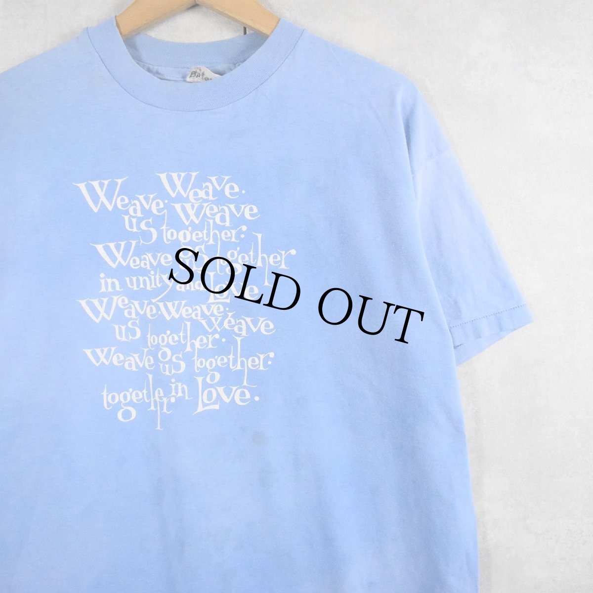 画像1: 80's〜 USA製 メッセージプリントTシャツ XL (1)