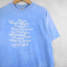 画像1: 80's〜 USA製 メッセージプリントTシャツ XL (1)