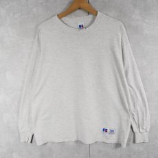 画像1: 90's RUSSELL ATHLETIC USA製 無地ロンT L (1)