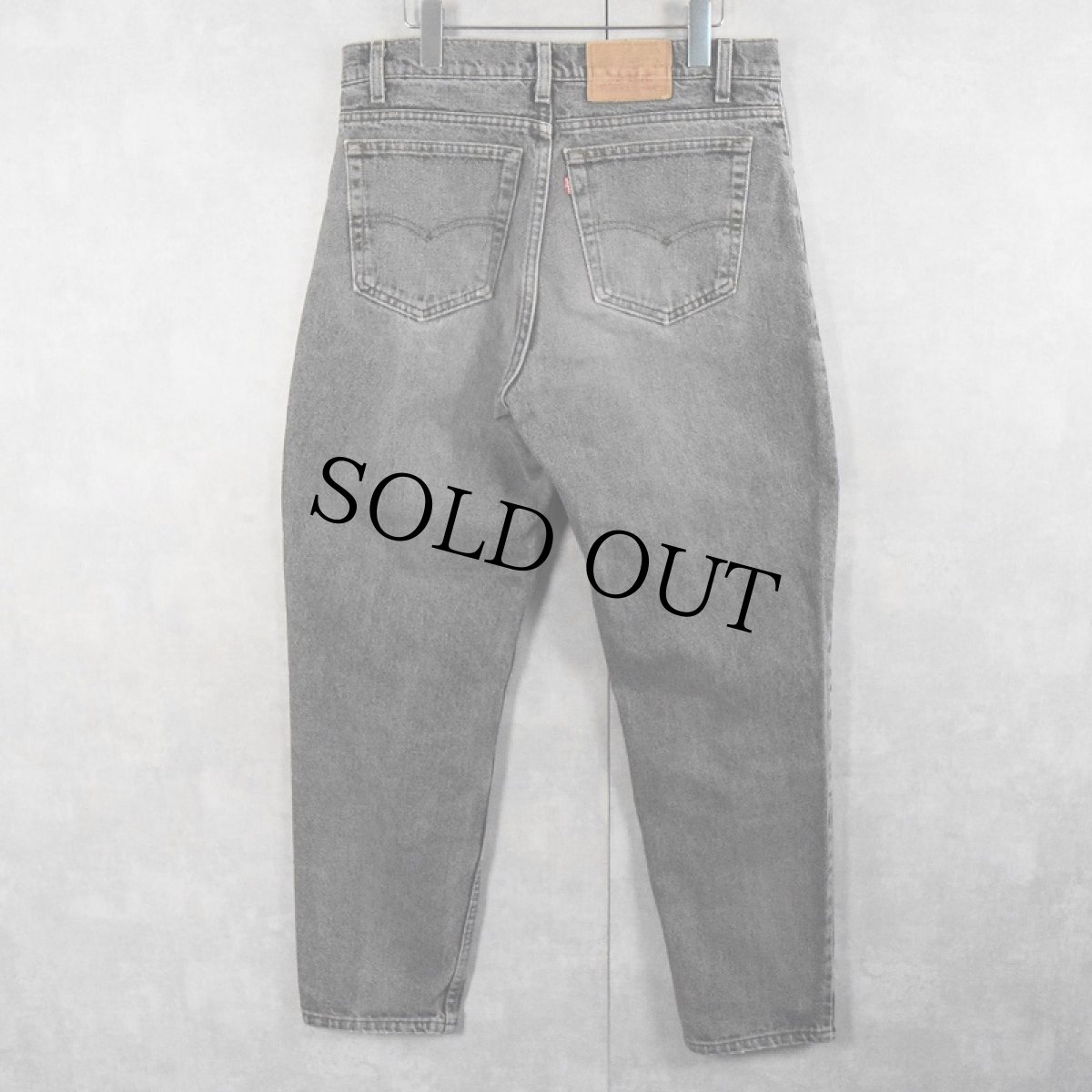 画像2: 90's Levi's 550 USA製 "先染め" ブラックデニムパンツ W33 (2)