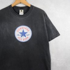 画像1: CONVERSE ALL STAR ロゴプリントTシャツ BLACK  (1)