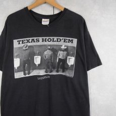 画像1: 2000's Paul Stanton "TEXAS HOLD'EM LAUGHLIN" フォトプリントTシャツ BLACK XL (1)