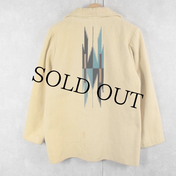 70s vintage Ms. Pioneer スエード チマヨ ジャケット 1970s Ms. Pioneer Chimayo Blanket and Suede Jacket | medium