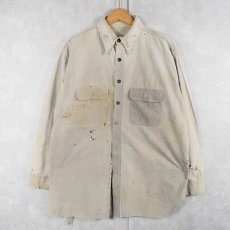 画像1: 40〜50's "グレシャン" シャンブレーワークシャツ  (1)