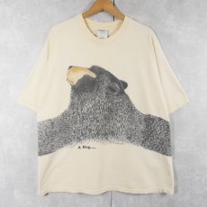 画像1: 90's Wheelhouse Designs USA製 "A Hug..." くまプリントTシャツ XXL (1)