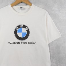 画像1: 90's〜 BMW USA製 "The ultimate driving machine" 自動車メーカー ロゴプリントTシャツ M (1)