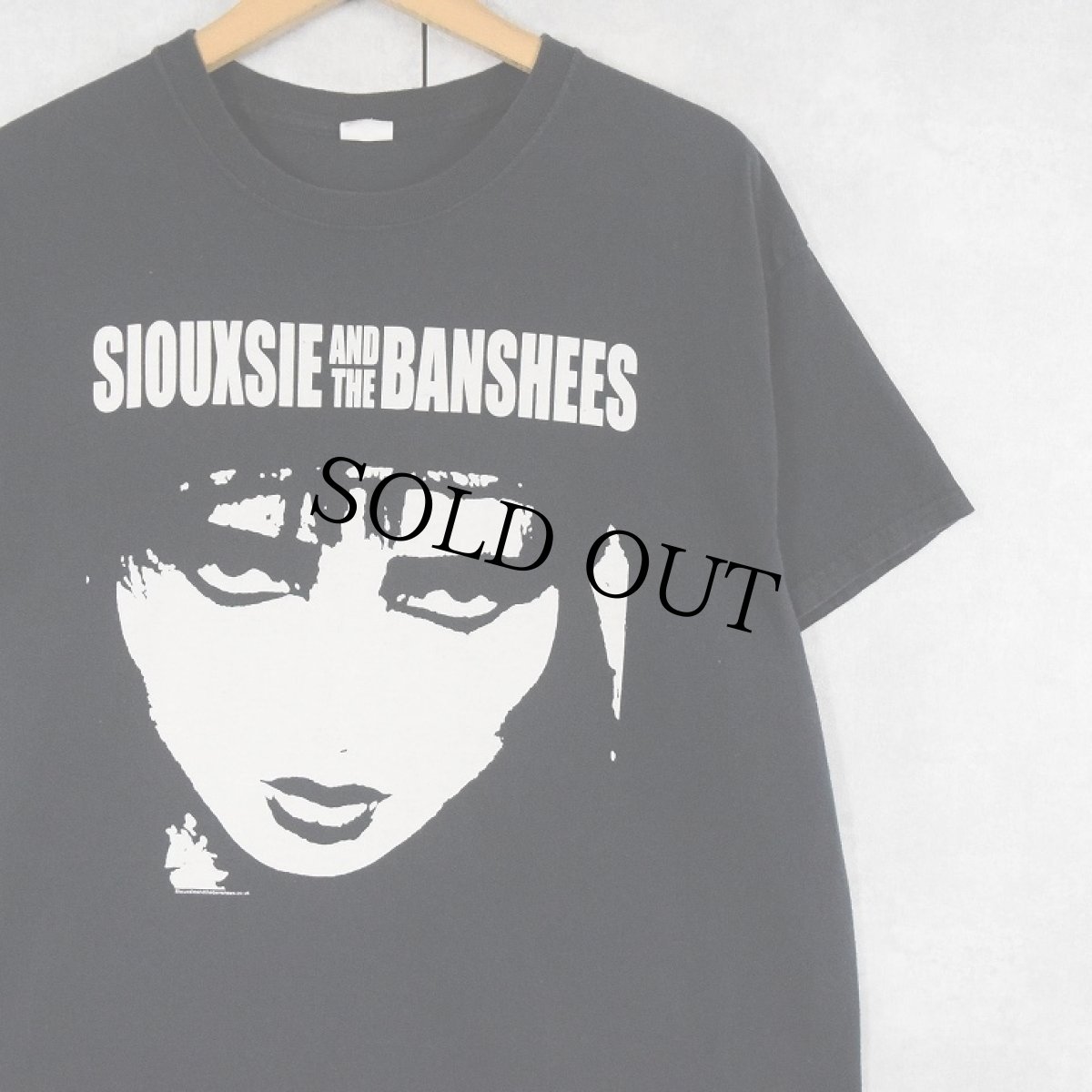 画像1: SIOUXSIE AND THE BANSHEES ロックバンドTシャツ BLACK (1)