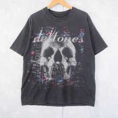 画像1: Deftones オルタナティブ・メタルバンドTシャツ BLACK (1)