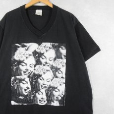 画像1: 90's Marilyn Monroe USA製 アートプリントTシャツ BLACK ONE SIZE (1)