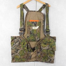画像1: 80's MOSSY OAK USA製 リアルツリーカモ柄 ハンティングベスト XL (1)