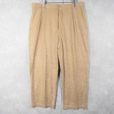 画像3: Possi フェイクスエード テーパードパンツ W36 (3)