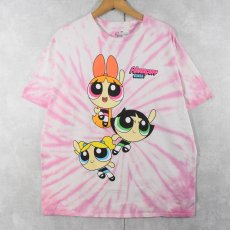 画像1: The Powepuff Girls タイダイ キャラクタープリントTシャツ 2X (1)