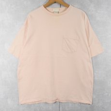 画像1: 90's BANANA REPUBLIC USA製 無地ポケットTシャツ L (1)