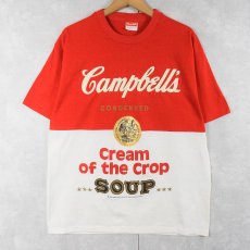 画像1: 80's Campbell's Soup "Cream of the crop" ラバープリントTシャツ XL (1)