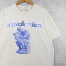 画像1: 90's Daniel Goleman USA製 "Emotional Intelligence" パロディプリントTシャツ XL (1)