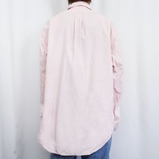 画像3: Ralph Lauren "BLAKE" ロゴ刺繍 TWO-PLYコットンボタンダウンシャツ L (3)