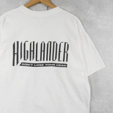 画像2: HIGHLANDER アクション映画プリントTシャツ XL (2)