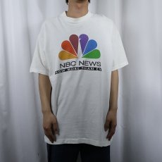 画像2: 90's NBC NEWS USA製 テレビ局企業ロゴプリントTシャツ XL (2)