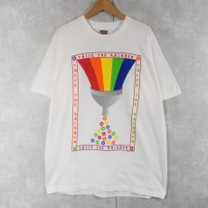 画像1: 90's Mars,Incorporated "TASTE THE RAINBOW" 食品企業プリントTシャツ  (1)