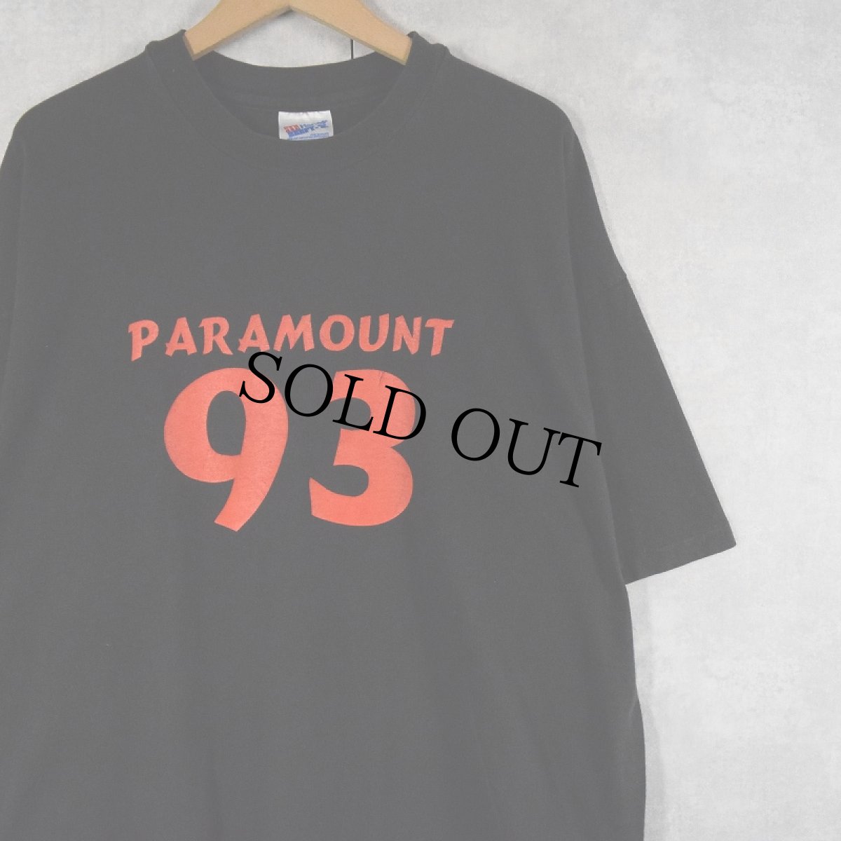 画像1: 90's USA製 "PARAMOUNT 93" プリントTシャツ BLACK XXL (1)