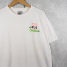 画像2: 90's USA製 "Life is Full Of Important Choices" アルコール飲料プリントTシャツ XL (2)