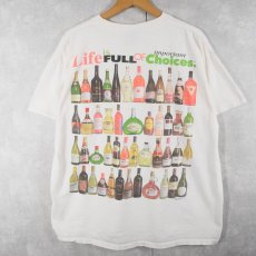 画像1: 90's USA製 "Life is Full Of Important Choices" アルコール飲料プリントTシャツ XL (1)
