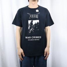 画像2: DOOM "WAR CRIMES" ハードコアバンドアルバムプリントTシャツ BLACK M (2)