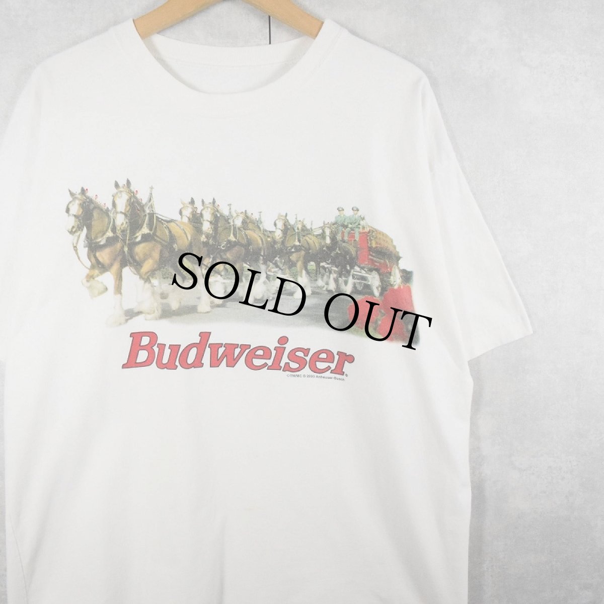 画像1: 2000's Budweiser ビールメーカープリントTシャツ (1)