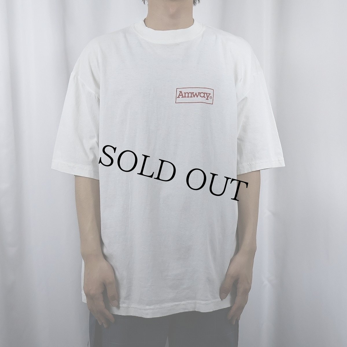 画像2: 90's Amway 企業ロゴプリントTシャツ XL (2)