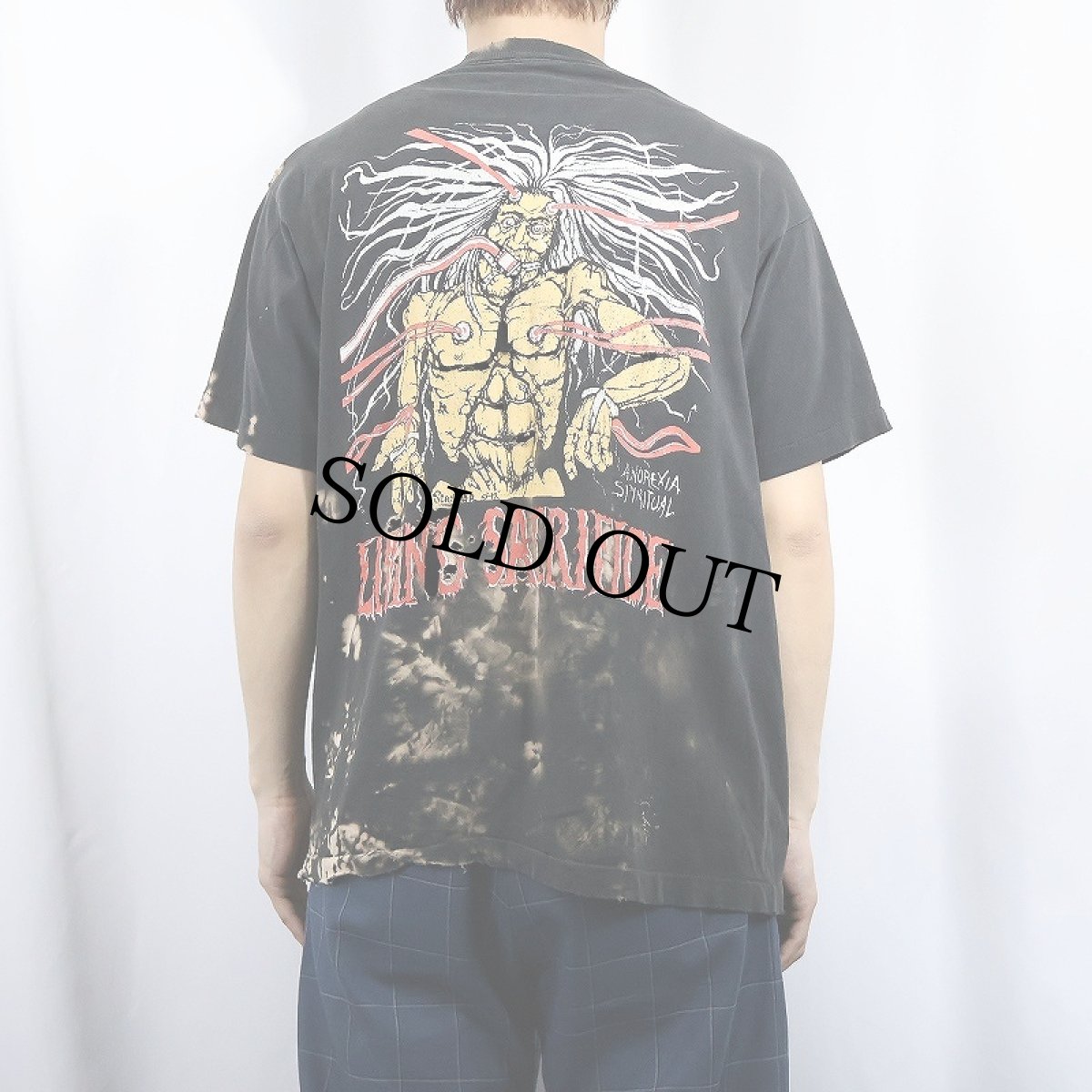 画像3: Living Sacrifice "anorexia spiritual tour 1992" メタルバンドプリントTシャツ BLACK (3)
