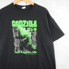 画像1: 2000's GODZILLA "WORLD DESTRUCTION TOUR" キャラクタープリントTシャツ BLACK XL (1)