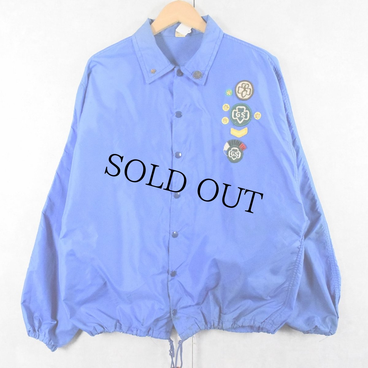 画像2: 60's RUSSELL SOUTHERN USA製 パッチ付き ナイロンコーチジャケット M (2)